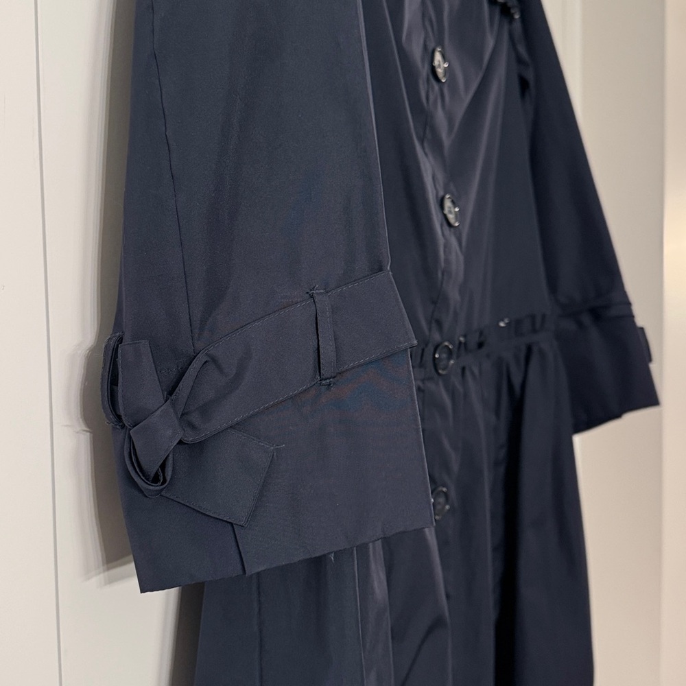 Chic Navy Women's Trench Coat - Picture 2 of 7